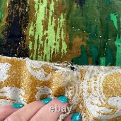 Vintage 70s patchwork quilt blanket, hand stitched, twin sizeIMPERFECT