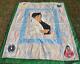 Vintage 80's Handmade Quilt Hand Painted Micheal Jackson 80 X 63 Ooak