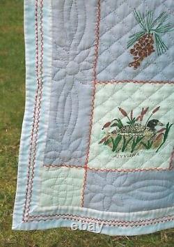 Vintage Album Quilt, State Birds and Flowers