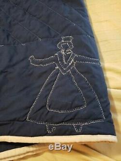 Vintage Amish Patch Work Quilt King Size Hand Made 109 x 118