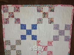 Vintage Amish Quilt-authentic Handmade-pennslyvania