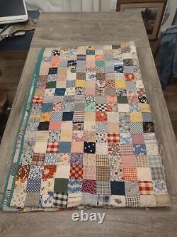 Vintage/Antique Patchwork Quilt 8'x6