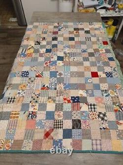 Vintage/Antique Patchwork Quilt 8'x6