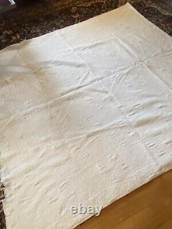 Vintage Antique Pinwheel SOFT Handmade Quilt 72 X 72 Excellent Collectible