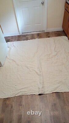 Vintage Antique Quilt 80x84 King Size Hand Made Hand Quilted Beautiful Blanket