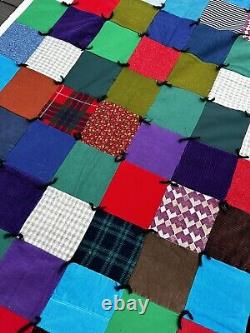 Vintage Antique Quilt Handmade Rare Colorful