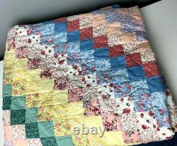 Vintage Arch Quilt Hawthorne NY Pastel Patchwork Vintage 80 X80 Queen