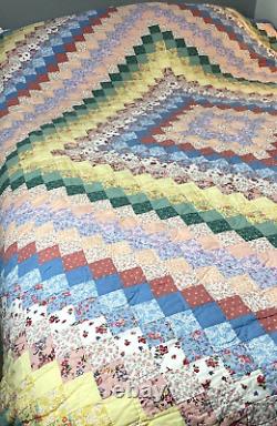 Vintage Arch Quilt Hawthorne NY Pastel Patchwork Vintage 80 X80 Queen