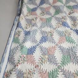 Vintage Arch White Pineapple Quilt Cotton, 78 in. (W) x 82 in. (L) RN74888