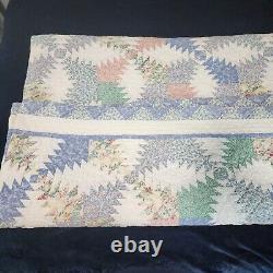 Vintage Arch White Pineapple Quilt Cotton, 78 in. (W) x 82 in. (L) RN74888