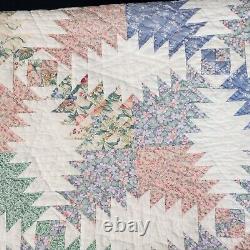 Vintage Arch White Pineapple Quilt Cotton, 78 in. (W) x 82 in. (L) RN74888