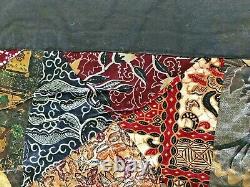 Vintage Balinese Batik Handmade Patchwork Coverlet