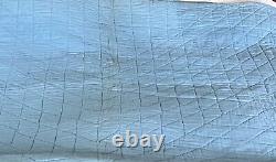 Vintage Blue Lone Star Quilt 80 x 80 Hand Quilted Single Star Old Feedsacks