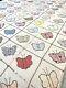 Vintage Butterfly Quilt Top 78x53