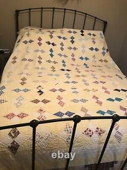 Vintage/Collectible Four Point Diamond Point Hand quilted