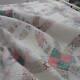 Vintage Cottage! Sweet Double Wedding Ring Quilt 86x72 Light Wear