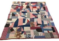 Vintage Crazy Quilt 64 X 84