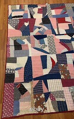 Vintage Crazy Quilt 64 X 84