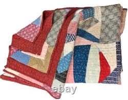 Vintage Crazy Quilt 64 X 84