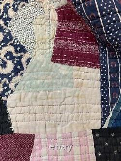 Vintage Crazy Quilt 64 X 84