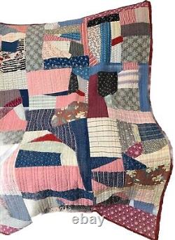 Vintage Crazy Quilt 64 X 84