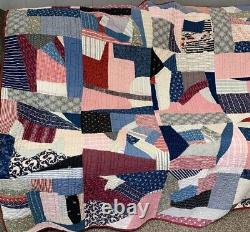 Vintage Crazy Quilt 64 X 84