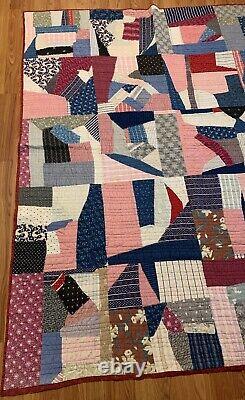 Vintage Crazy Quilt 64 X 84