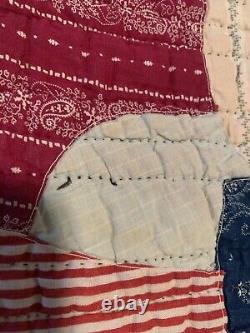 Vintage Crazy Quilt 64 X 84