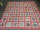Vintage Double Sided Quilt Star And Flying Geese Handmade