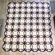 Vintage Double Wedding Ring Quilt Full Size 78 X 86 Handmade Cotton Patchwork