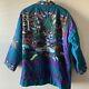 Vintage Embroidered Woodland Animals Incredible Detail Quilted Jacket Boho O/s