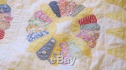 Vintage Gorgeous Hand Made Quilt Good Condition