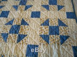 Vintage Hand Made 9 Patch Quilt