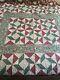 Vintage Hand Made Country Quilt Very Nice! Warm! 80 X 69