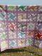 Vintage Hand Made Purple Patterned Quilt 74 X 80 Hand Stitched Signed