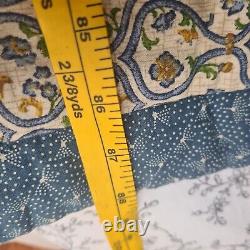 Vintage Hand Made Quilt 95 x 88 Spool Squares