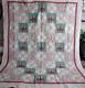 Vintage Hand Quilted Handmade Quilt, Large, 92 X 112, Unused, Applique, Unused