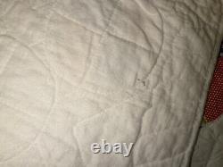 Vintage Hand Sewn Circle Quilt 72 X 64 Never Used Amish Quilted
