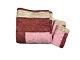 Vintage Handmade Bedding Set Coverlet Bedspread Shams Pink Quilted Hearts Rare