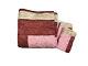 Vintage Handmade Bedding Set Coverlet Bedspread Shams Pink Quilted Hearts Rare