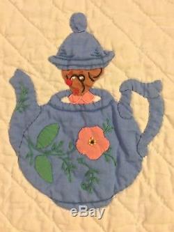 Vintage Handmade Disney 1950s Alice in Wonderland Progress Kit Quilt No. 1387