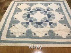 Vintage Handmade Dresden Bloom Quilt 9386