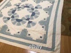 Vintage Handmade Dresden Bloom Quilt 9386