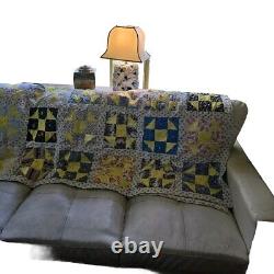 Vintage Handmade, Hand Knotted Quilt