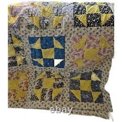 Vintage Handmade, Hand Knotted Quilt