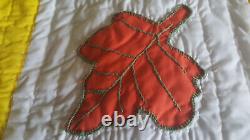 Vintage Handmade Hand Stitched Quilt 96 x 92 & 2 Pillow Shams