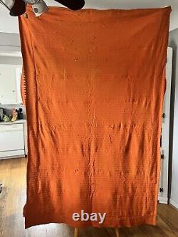 Vintage Handmade NFL Football Quilt 72 X 51 1980's