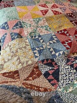 Vintage Handmade Patchwork Quilt