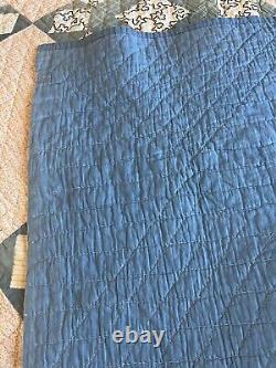 Vintage Handmade Patchwork Quilt Calico Americana Hand Stitched