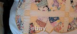 Vintage Handmade Quilt 72 X 82. Each Piece Sewn With Love By My Great Grany